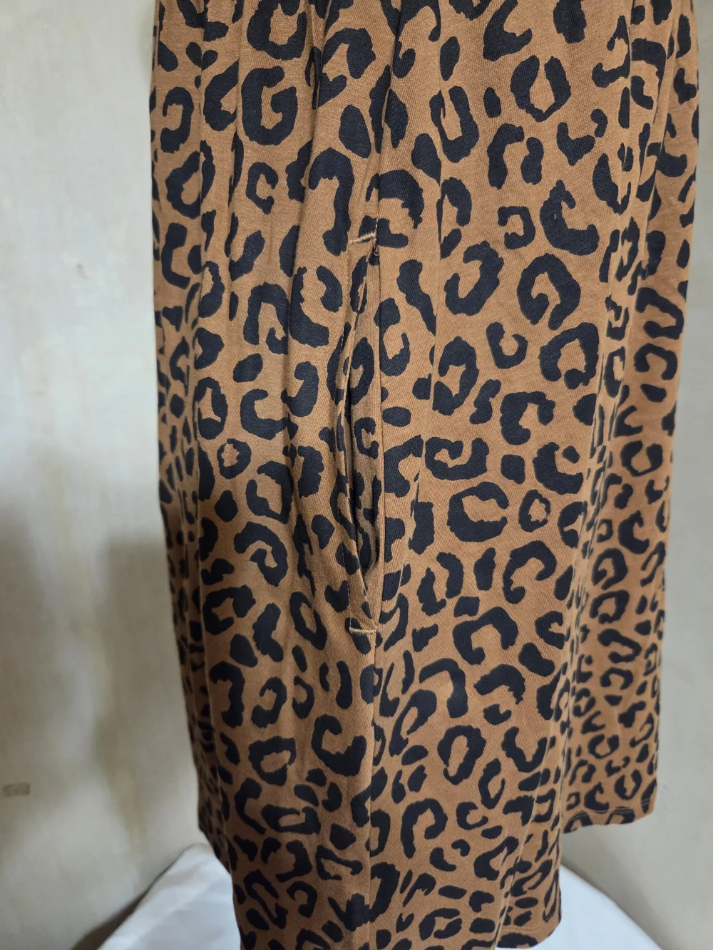 Girl's Old Navy Leopard Print Short Sleeve Dress